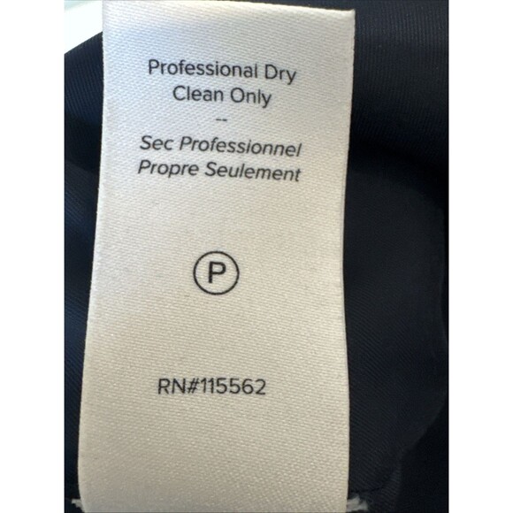 Cinq A Sept Calvina Size 0 Navy Blue Strapless Ruffle Hem Dress - Picture 12 of 13